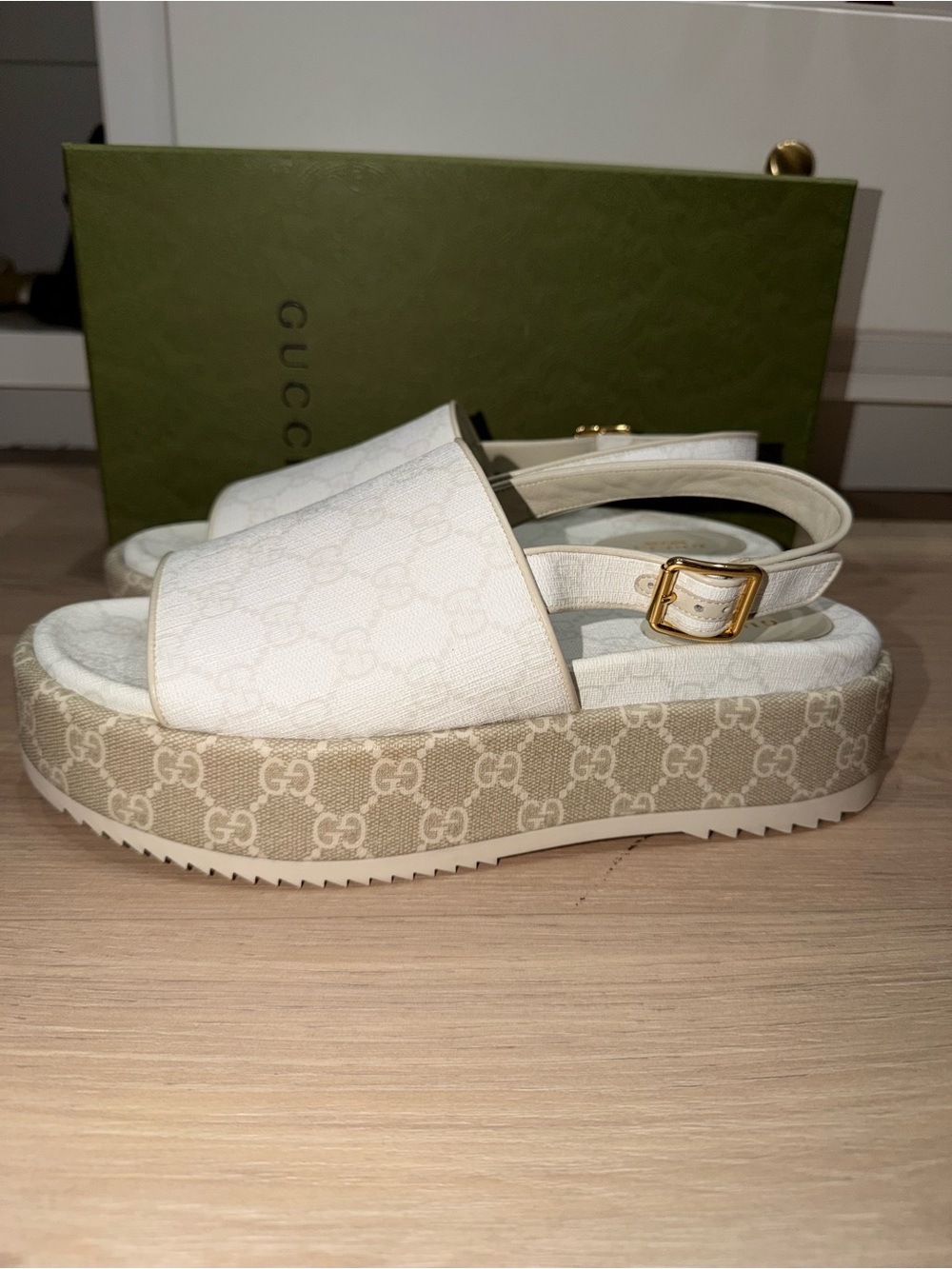 Gucci Platform Slingback Sandals 42